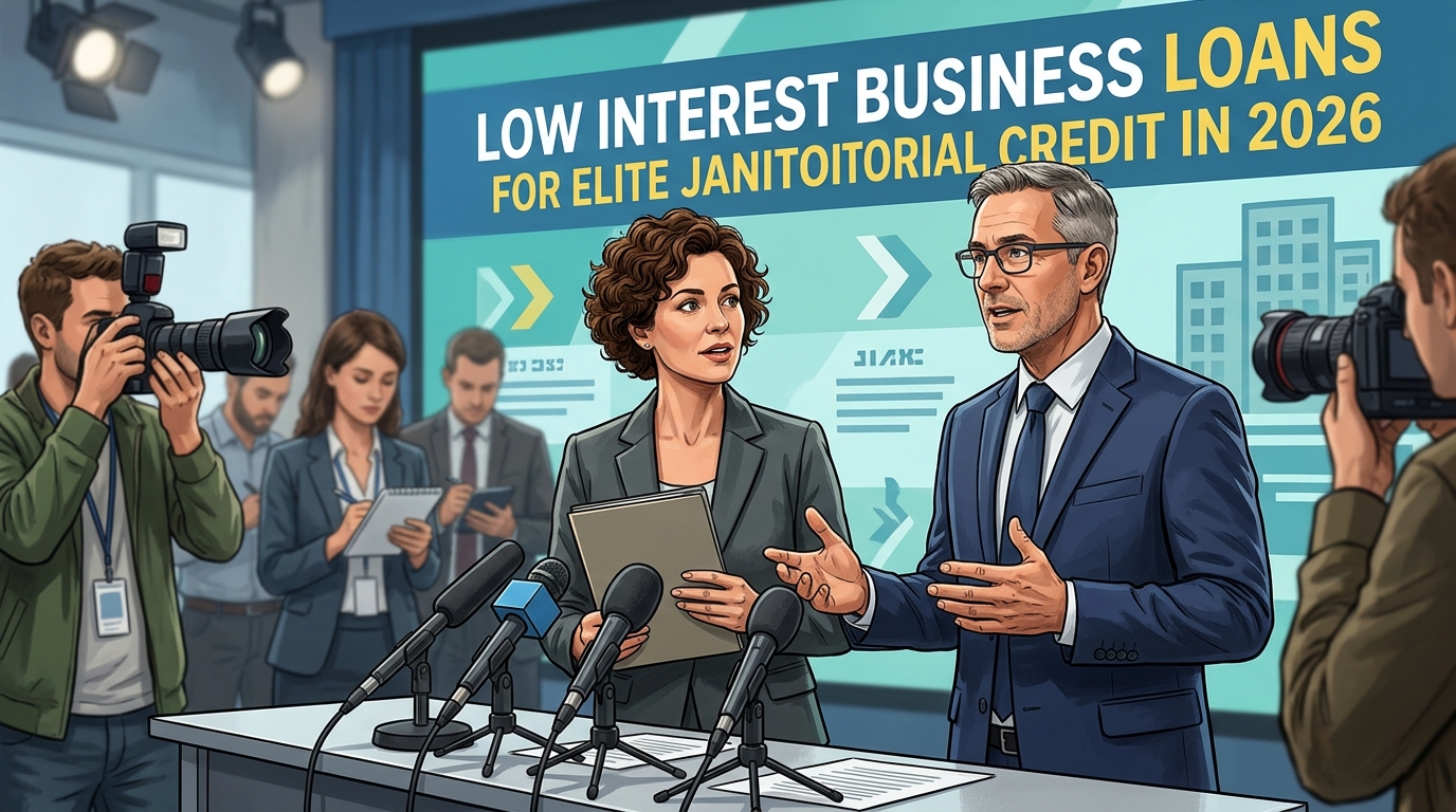 Illustration: Low Interest Business Loans for Elite Janitorial Credit in 2026