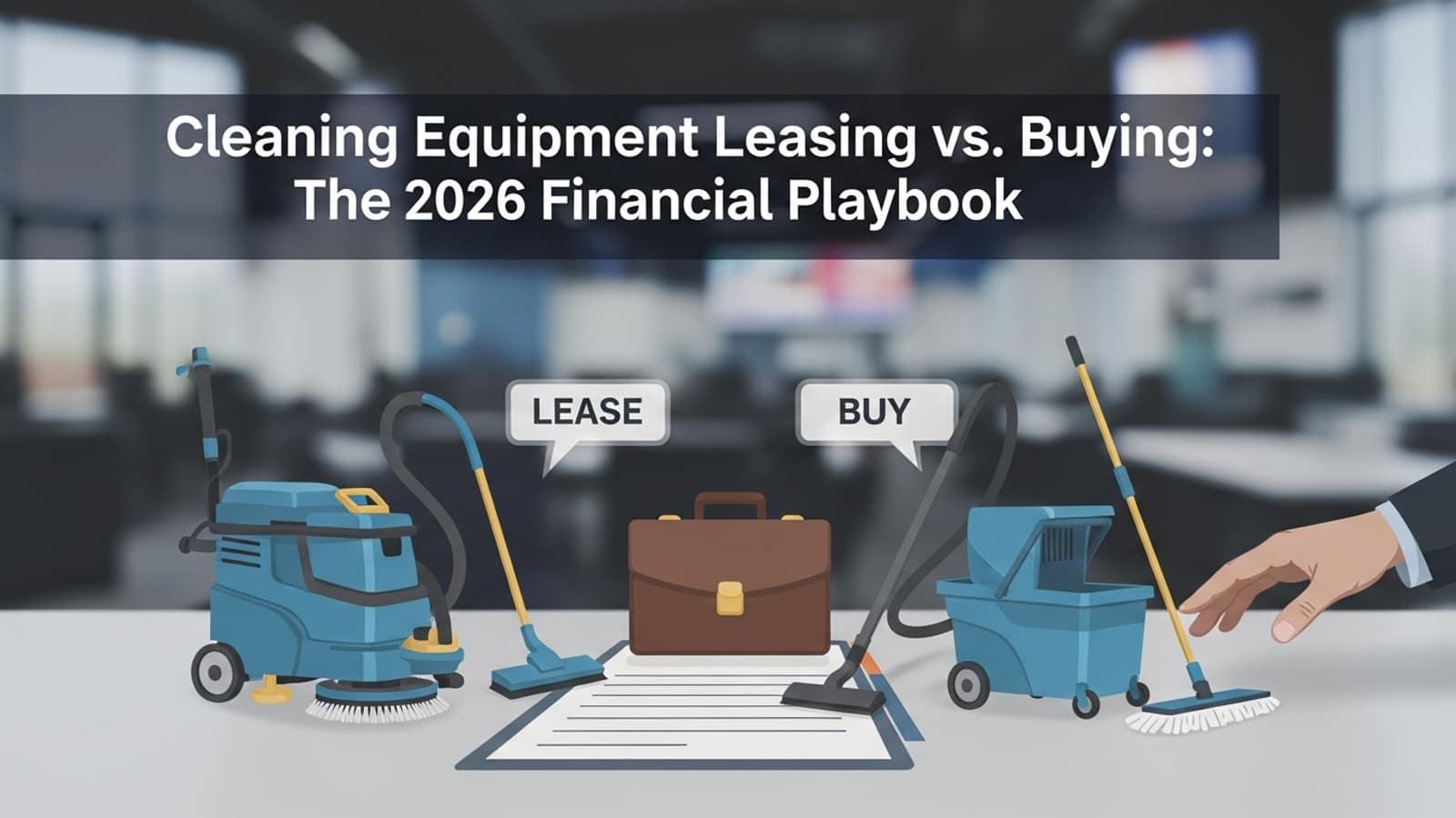 Illustration: Cleaning Equipment Leasing vs. Buying: The 2026 Financial Playbook