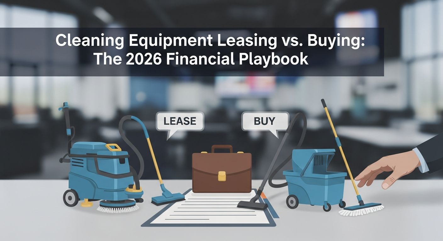 Illustration: Cleaning Equipment Leasing vs. Buying: The 2026 Financial Playbook