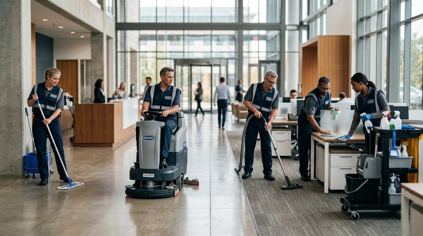 Illustration: Workers' Compensation Insurance for Janitorial Companies 2026: Coverage, Costs & How to Get Approved
